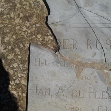 PLESSIS Jan Abraham, du  1848-1883