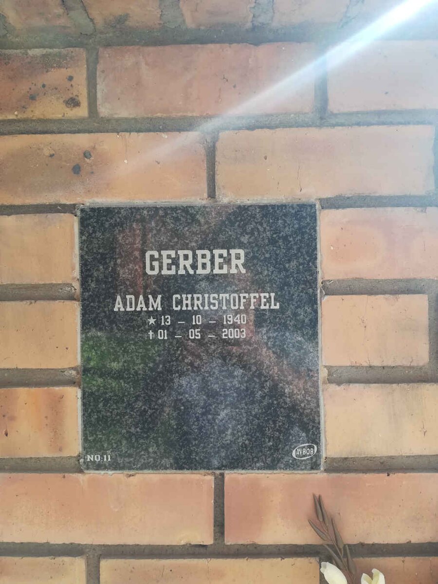 GERBER Adam Christoffel 1940-2003
