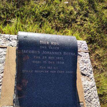 BOTHA Jacobus Johannes 1871-1938