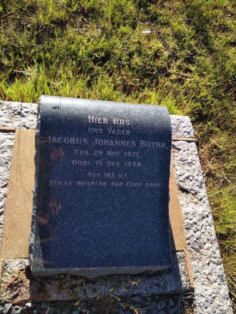 BOTHA Jacobus Johannes 1871-1938