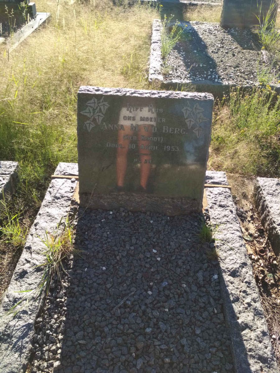 BERG Anna M., v.d., nee ROODT -1953