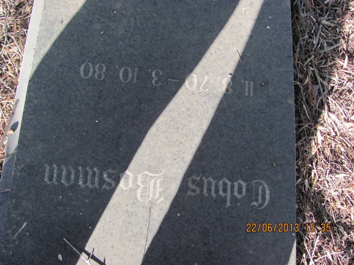 BOSMAN Cobus 1970-1980