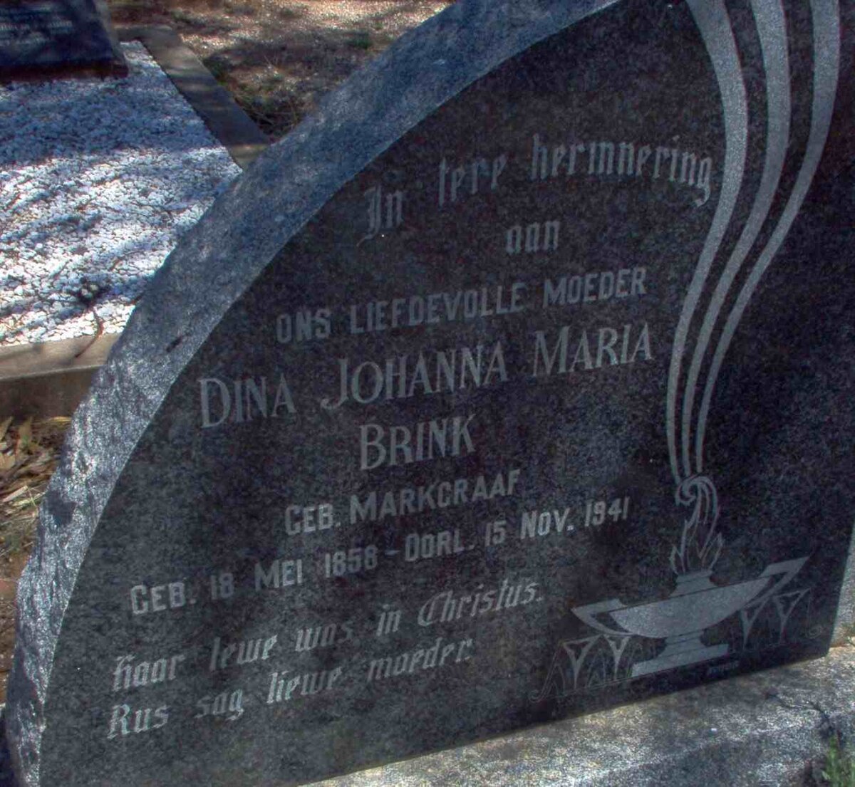 BRINK Dina Johanna Maria nee MARKGRAAF 1858-1941