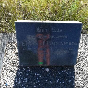 BADENHORST Petrus J. 1925-1968