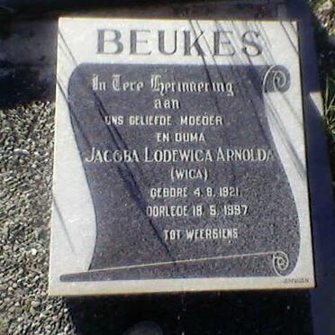 BEUKES Jacoba Lodewica Arnolda 1921-1997