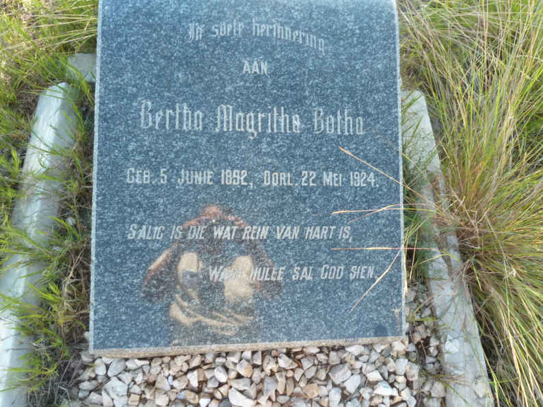 BOTHA Bertha Magritha 1892-1924