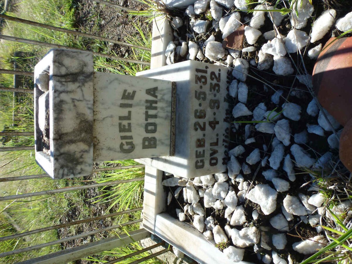 BOTHA Gielie 1931-1932