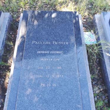 BESTER Paultjie 1916-1977