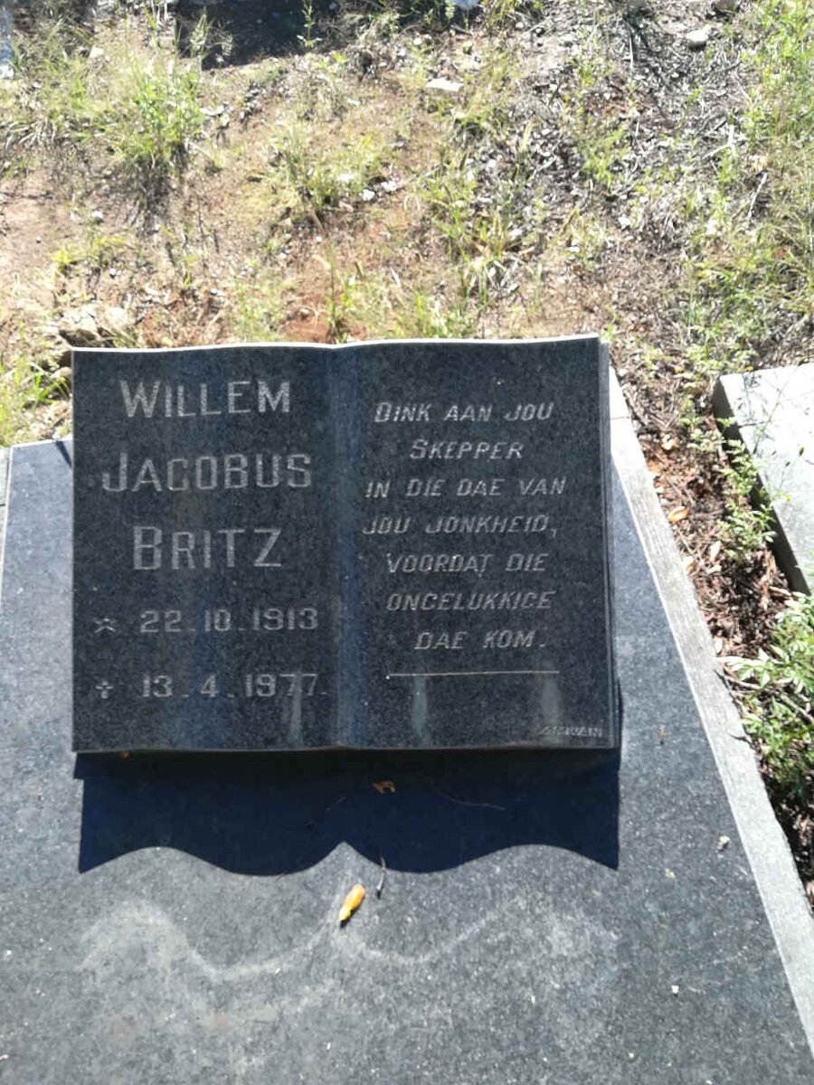 BRITZ Willem Jacobus 1913-1977