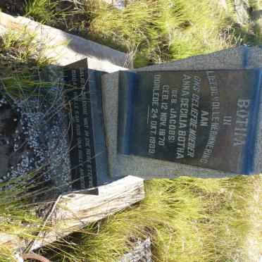 BOTHA Anna Cecilia nee JACOBS 1870-1933