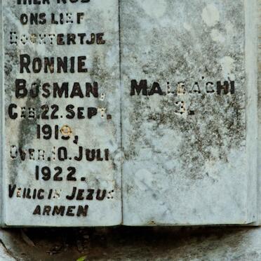 BOSMAN Ronnie 1919-1922