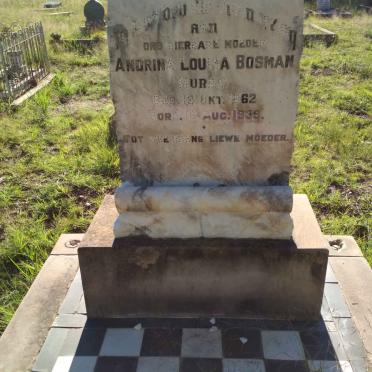 BOSMAN Andrina Louisa nee MURRAY 1862-1939