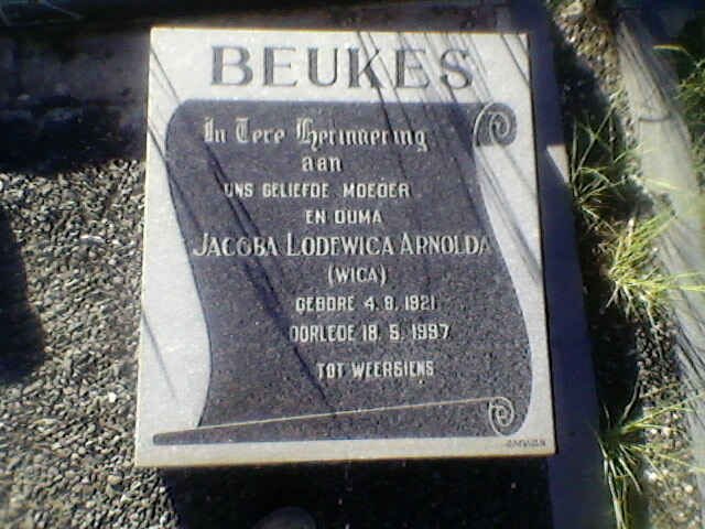 BEUKES Jacoba Lodewica Arnolda 1921-1997