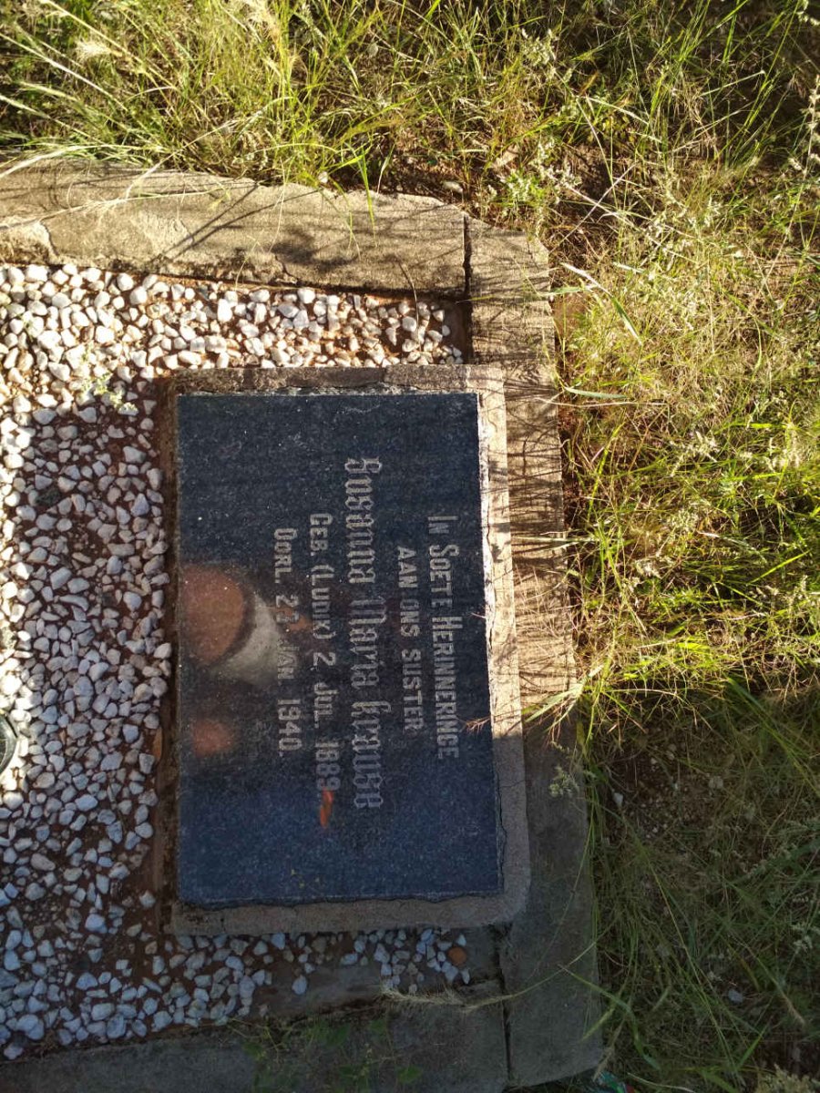 CRAUSE Susanna Maria nee LUDIK 1889-1940