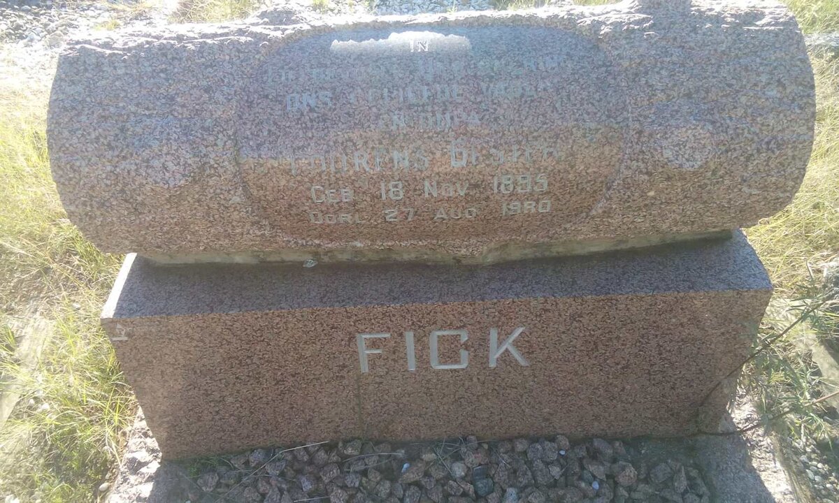 FICK Lourens Bester 1895-1980