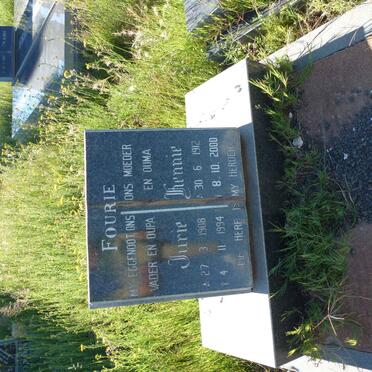 FOURIE Jurie 1908-1994 &amp; Hennie 1912-2000