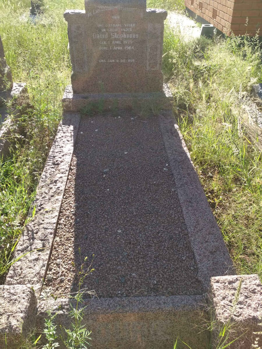 FOURIE David Stephanus 1875-1964