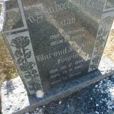 FOURIE Barend Jacobus 1944-1962