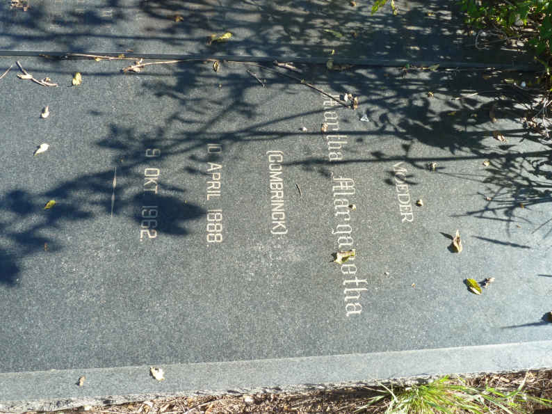 GRIESSEL Martha Margaretha nee COMBRINCK 1888-1962