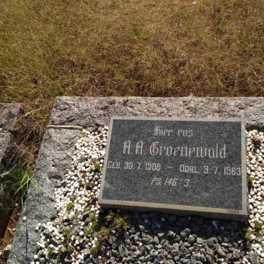 GROENEWALD A.A. 1908-1963