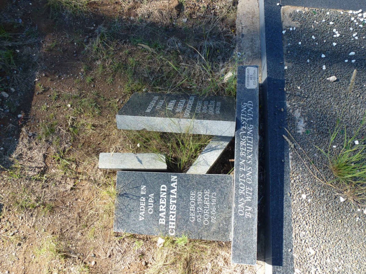 GREYLING Barend Christiaan 1900-1973 &amp; Anna Maria GOODCHILD 1920-2000