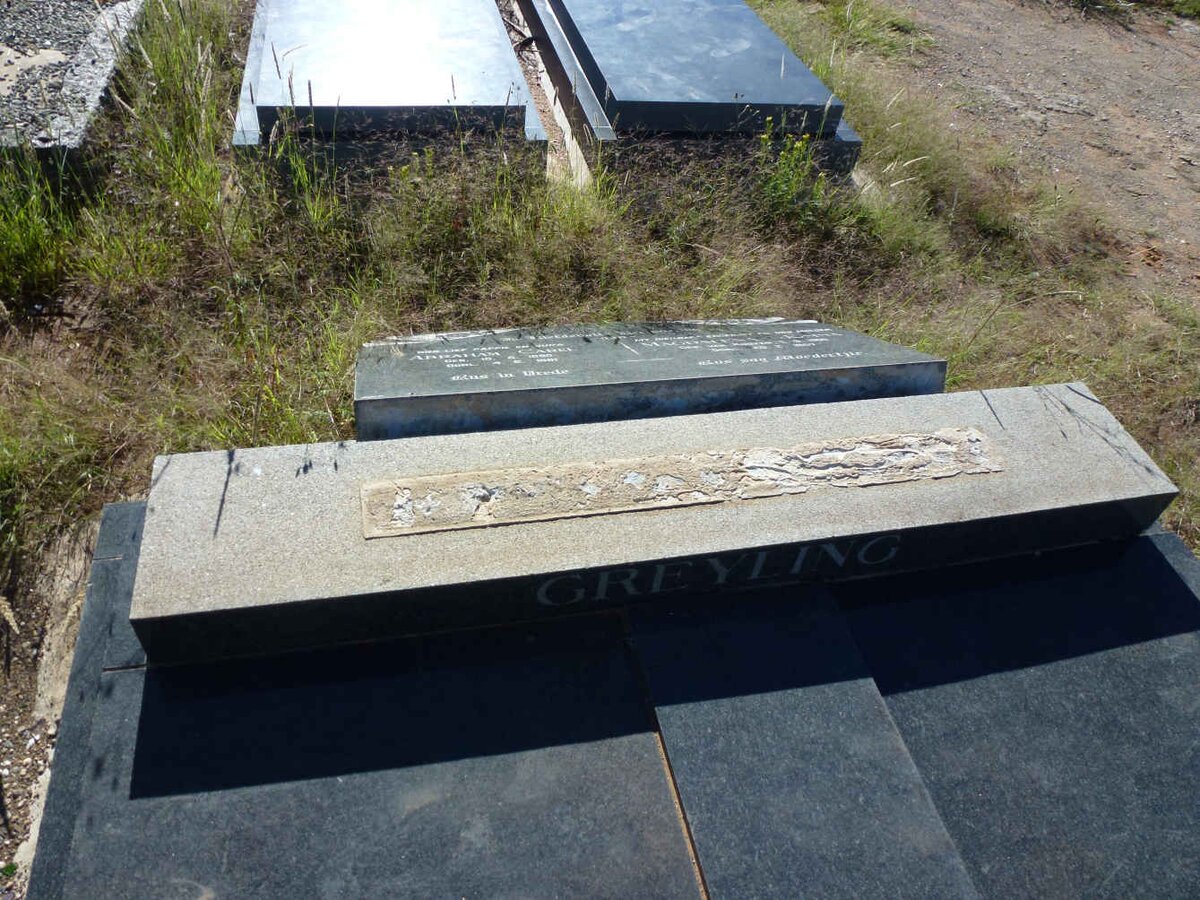 GREYLING Abraham Carel 1891-1961 &amp; Magdalena Josina VAN ROOYEN 1900-1957