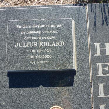 HELLMUTH Julius Eduard 1924-2000 &amp; Margaretha Aletta 1927-