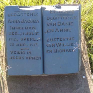 IMMELMAN Anna Jacoba 1912-1913