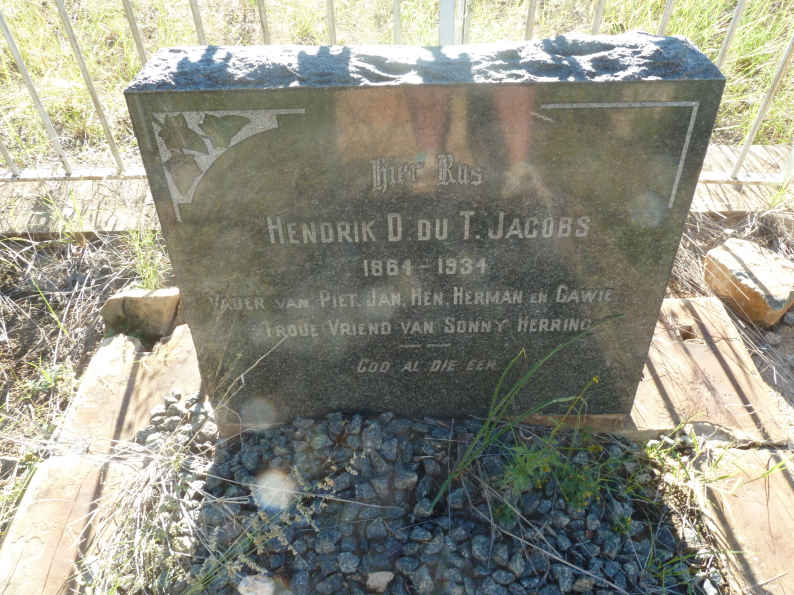 JACOBS Hendrik D. du T. 1864-1934