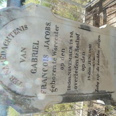 JACOBS Gabriel Francois 1850-1891