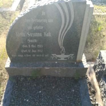 KOK Aletta Susanna nee SMITH 1905-1952