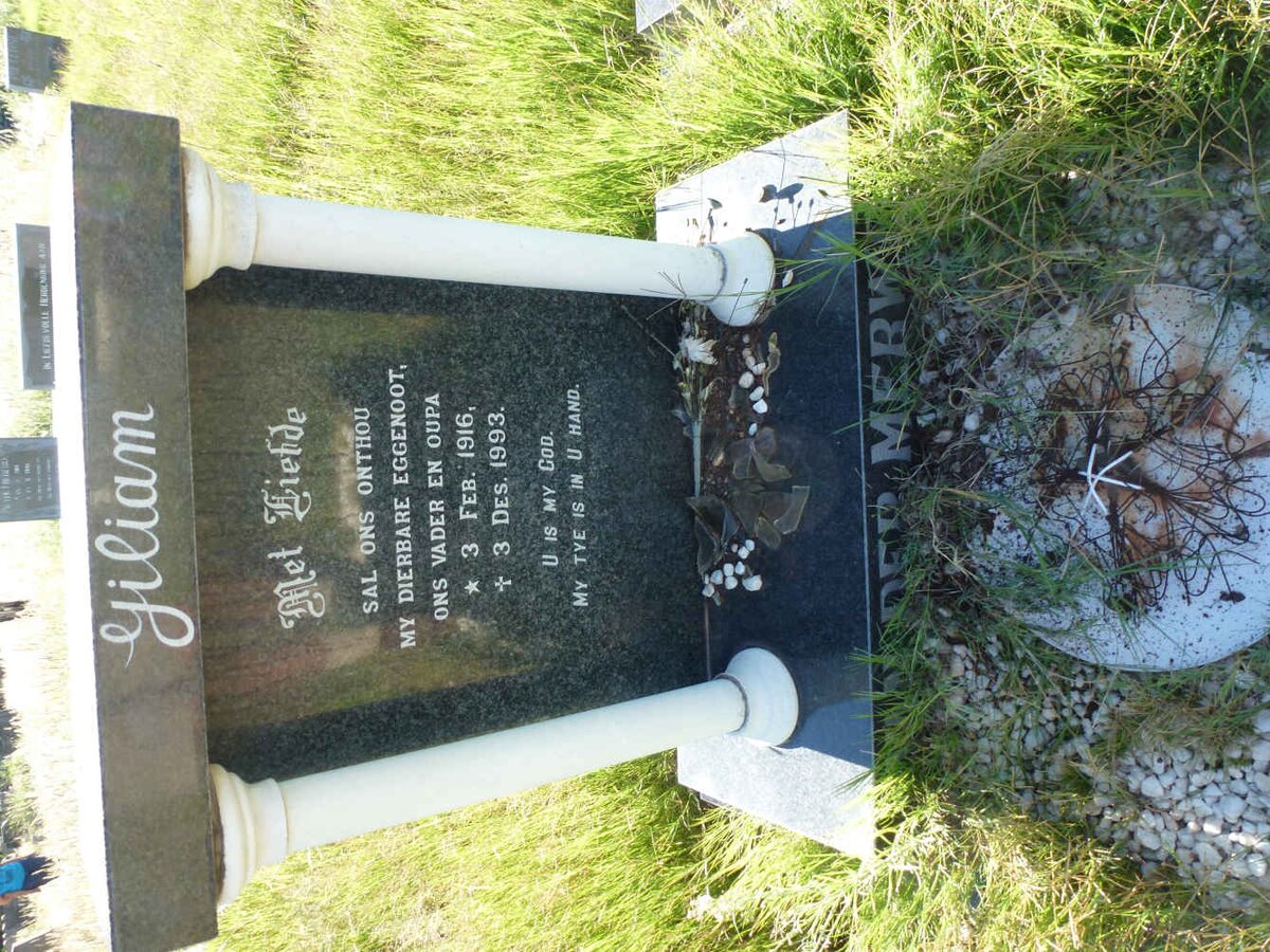 MERWE Giliam, van der 1916-1993