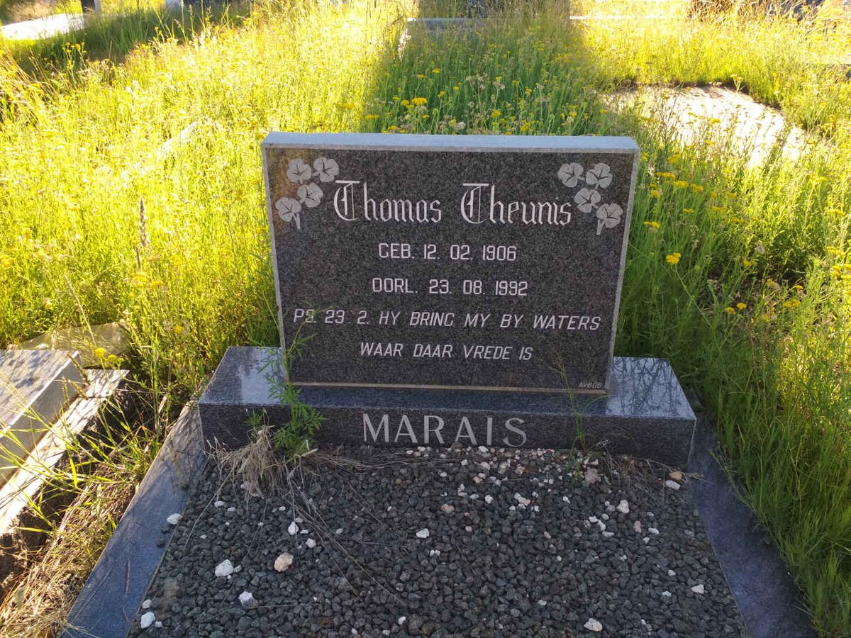 MARAIS Thomas Theunis 1906-1992