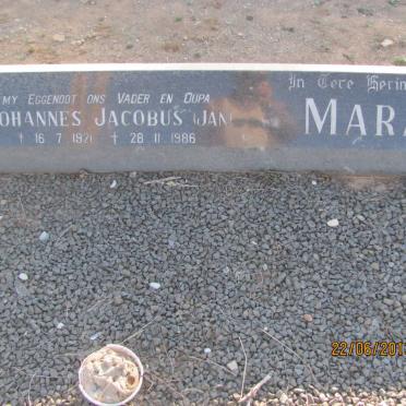 MARAIS Johannes Jacobus 1921-1986