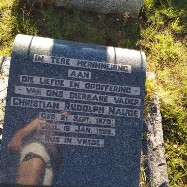 NAUDE Christian Rudolph 1870-1929