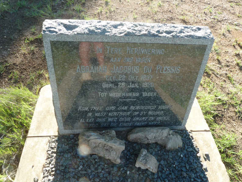 PLESSIS Abraham Jacobus, du 1837-1920