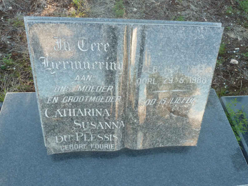 PLESSIS Catharina Susanna, du nee FOURIE 1903-1988