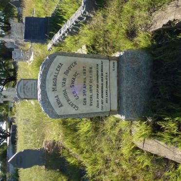 ROOYEN Anna Magdalena Gertruida, van nee SWART 1887-1918