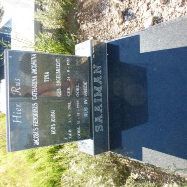SAAIMAN Jacobus Hendrikus 1911-1999 &amp; Catharina Jacomina ENGELBRECHT 1921-2010