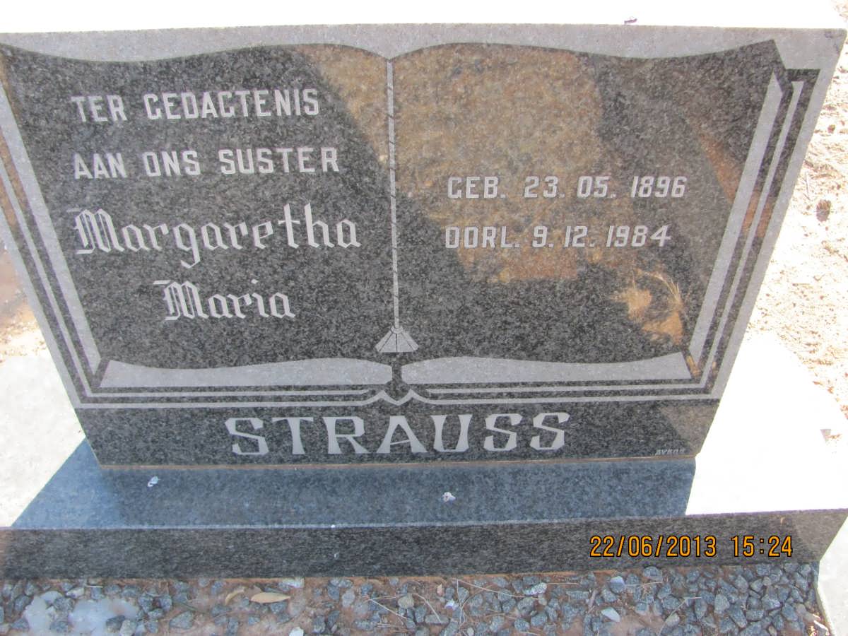 STRAUSS Margaretha Maria 1896-1984