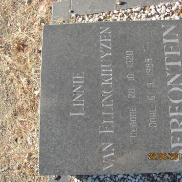 SERFONTEIN Linnie Van ELLINCKHUYZEN 1920-1989