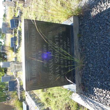 SCHALKWYK Susanna Gertruida, van 1873-1933