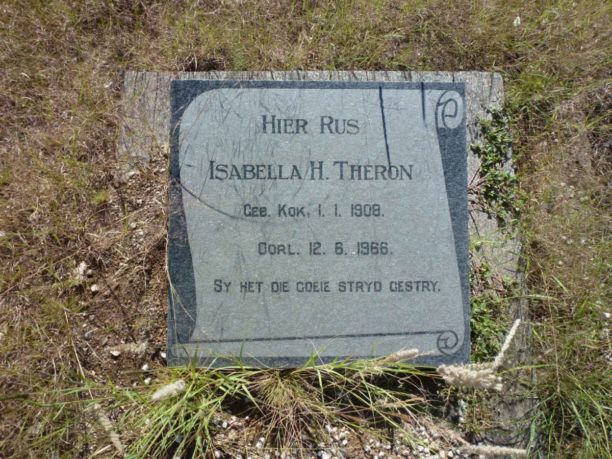 THERON Isabella H. nee KOK 1908-1966