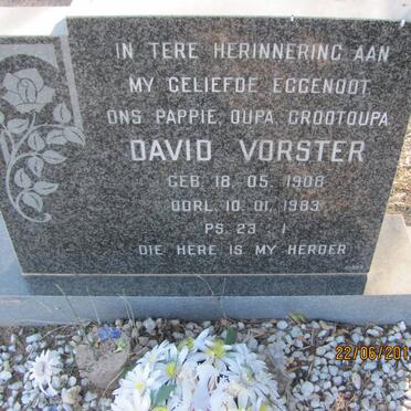 VORSTER David 1908-1983