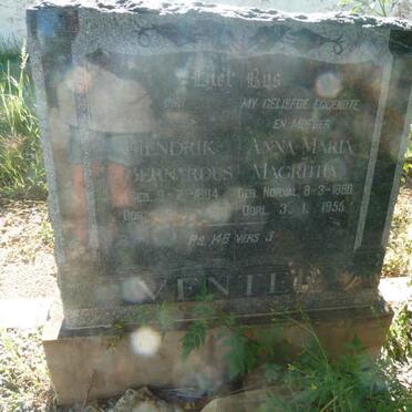 VENTER Hendrik Bernardus 1884-19?? &amp; Anna Maria Magritha NORVAL 1890-1955