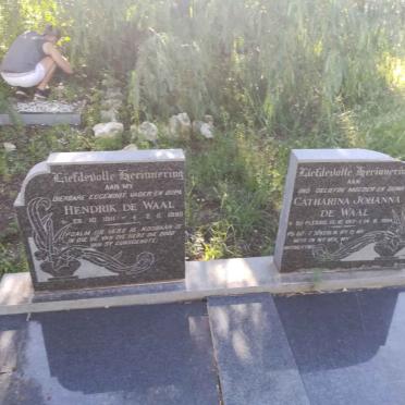 WAAL Hendrik, de 1911-1980 &amp; Catharina Johanna DU PLESSIS 1917-1994