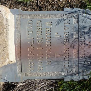 WEIDEMAN Margaretha J.A. 1908-1938