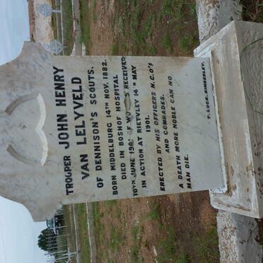 LELYVELD John Henry, van 1882-1901