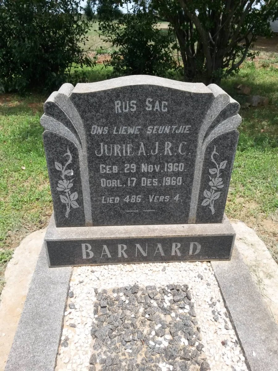 BARNARD Jurie A.J. R.C. 1960-1960