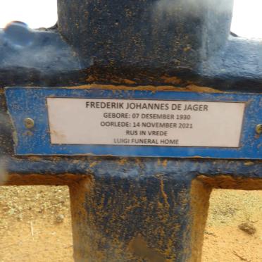 JAGER Frederik Johannes, de 1930-2021
